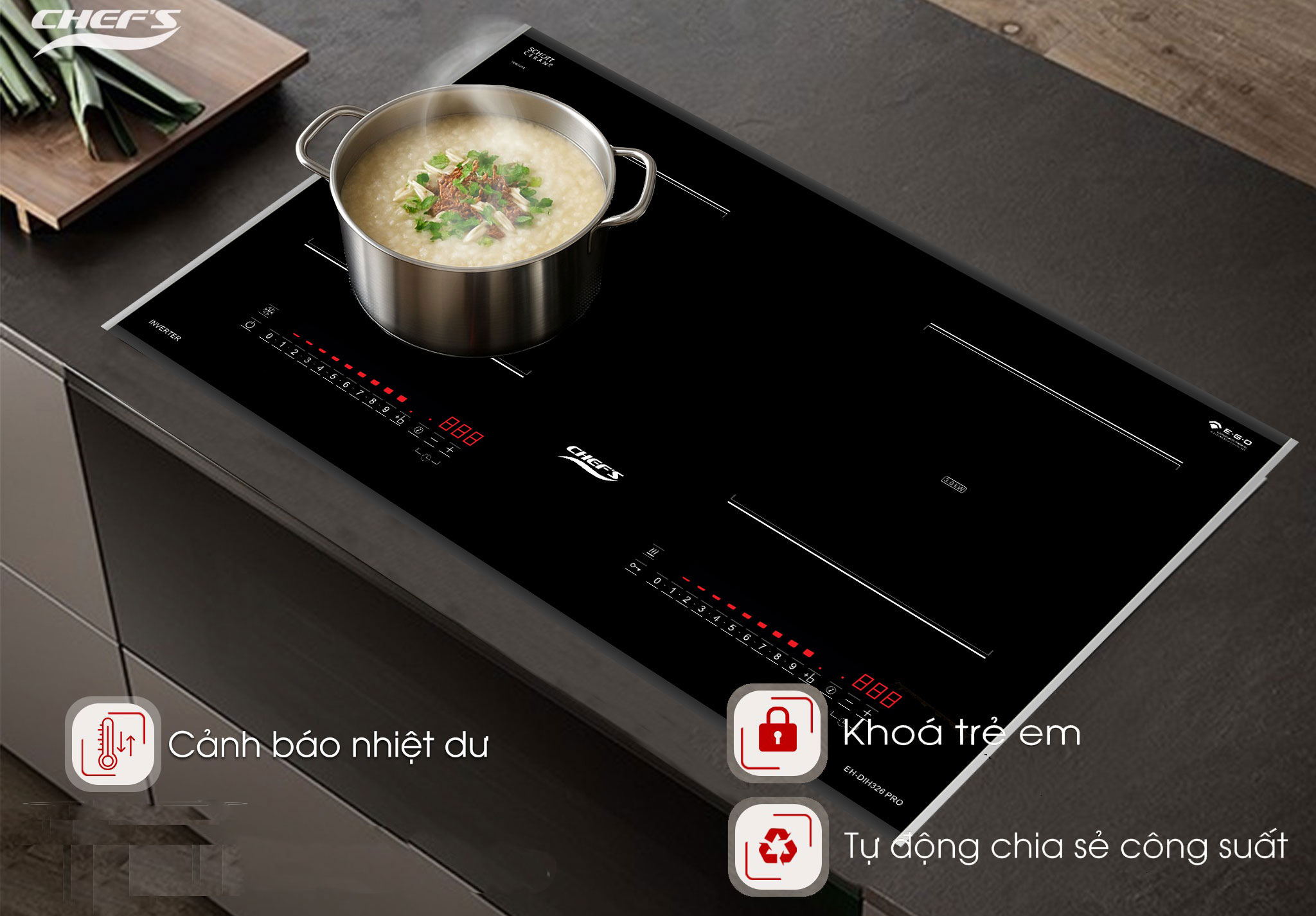 t&iacute;nh năng an to&agrave;n bếp EH-dih326 pro