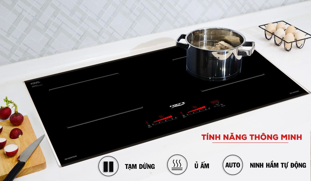 tnh nng thng minh dih836 - Bếp từ đôi Chef’s EH-DIH836
