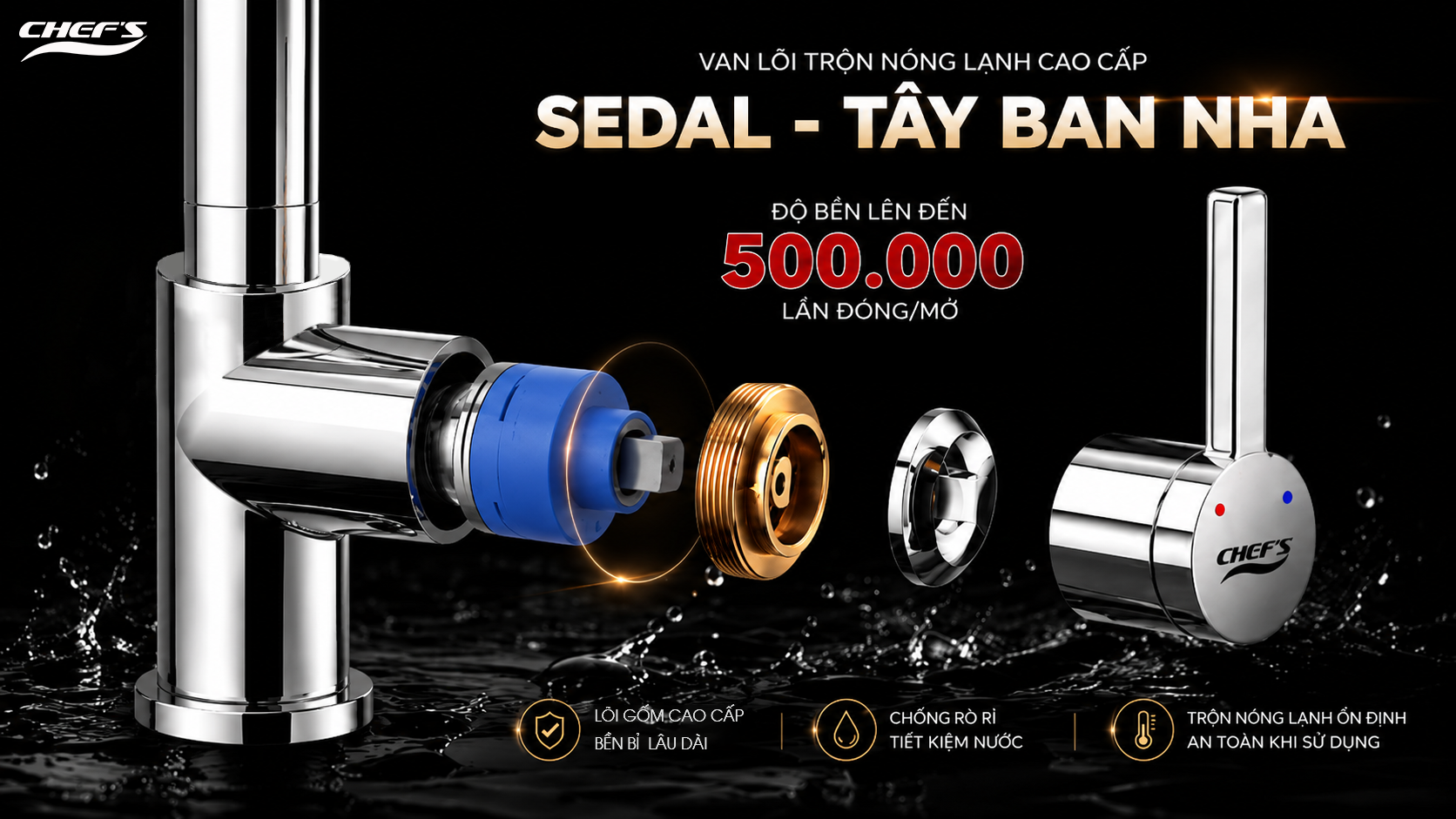Van l&otilde;i Sedal T&acirc;y Ban Nha