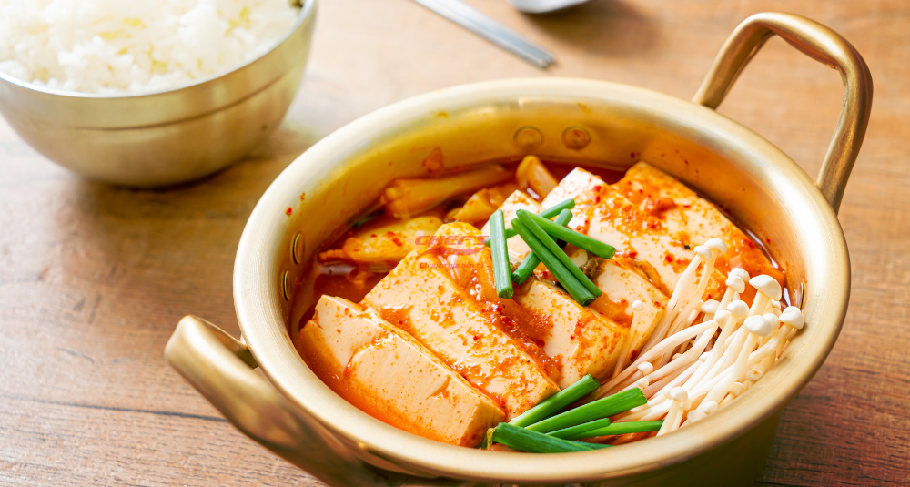 Món canh kim chi đậu phụ