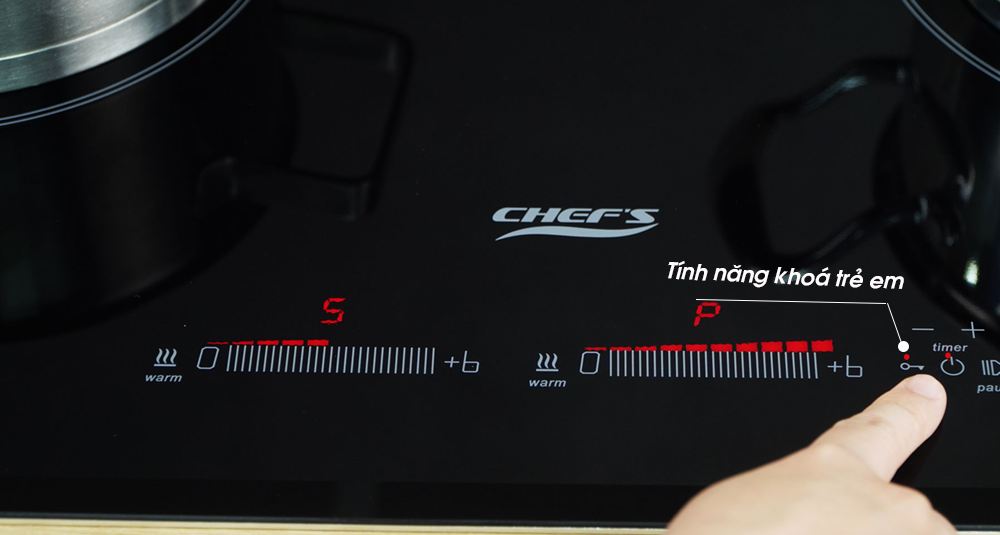 Chức năng khoá an toàn trẻ em trên bếp từ EH-DIH888