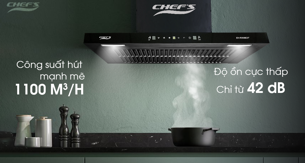 Công suất hút của máy hút mùi EH-R908E3T