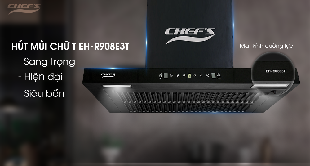 Hút mùi chữ T Chef's EH-R908E3T