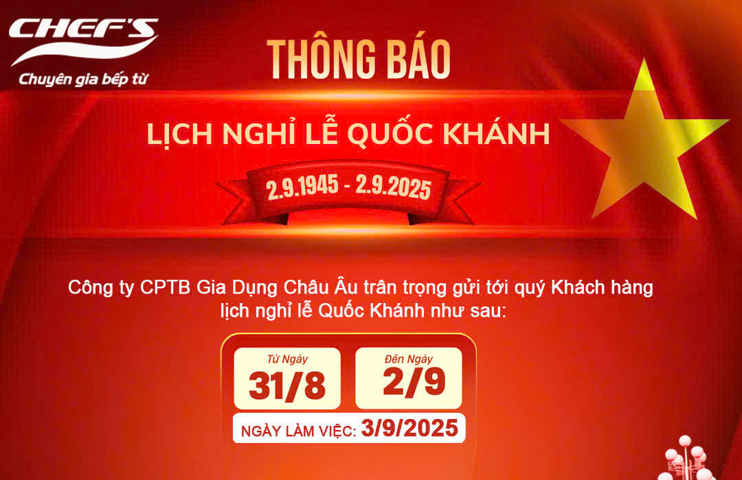 Thông báo nghỉ lễ quốc khánh 2/9