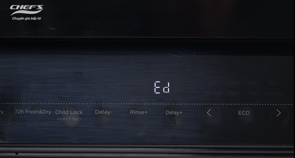 cảnh báo máy rửa bát