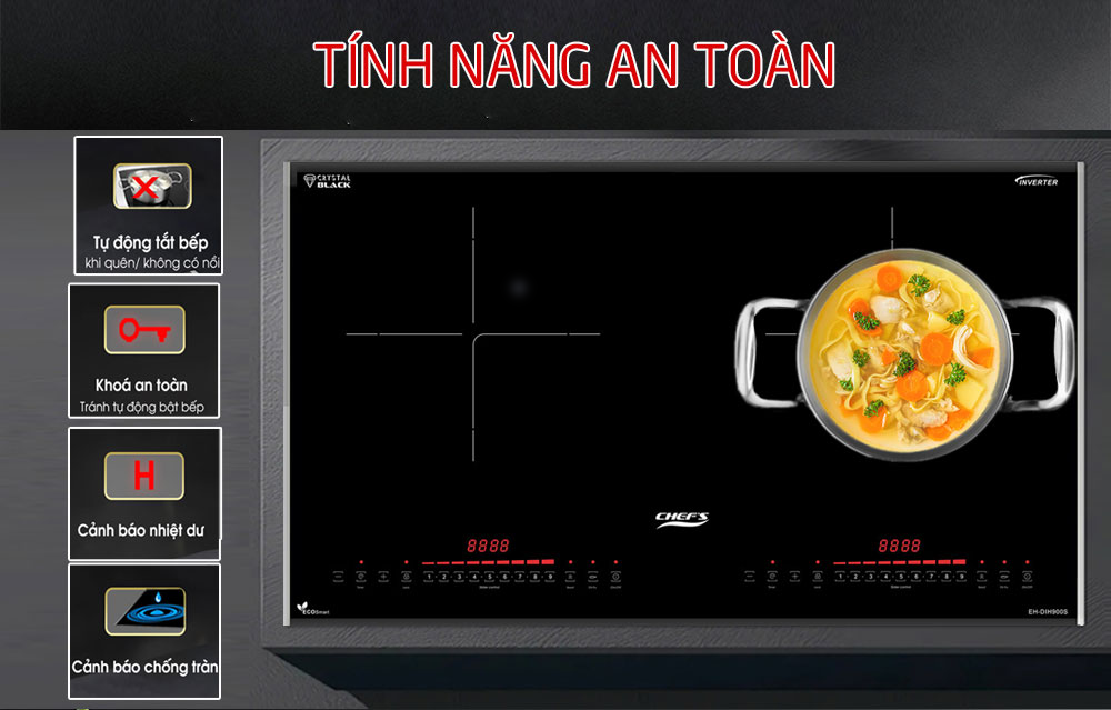 tính năng bếp từ Chef's EH-DIH900S