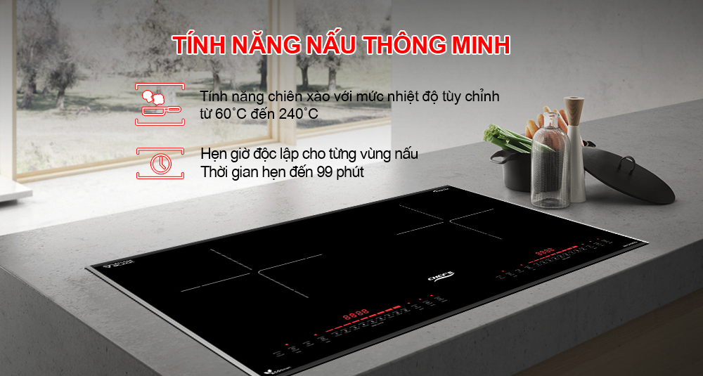 Tính năng nấu thông minh trên bếp Chef's EH-DIH900S