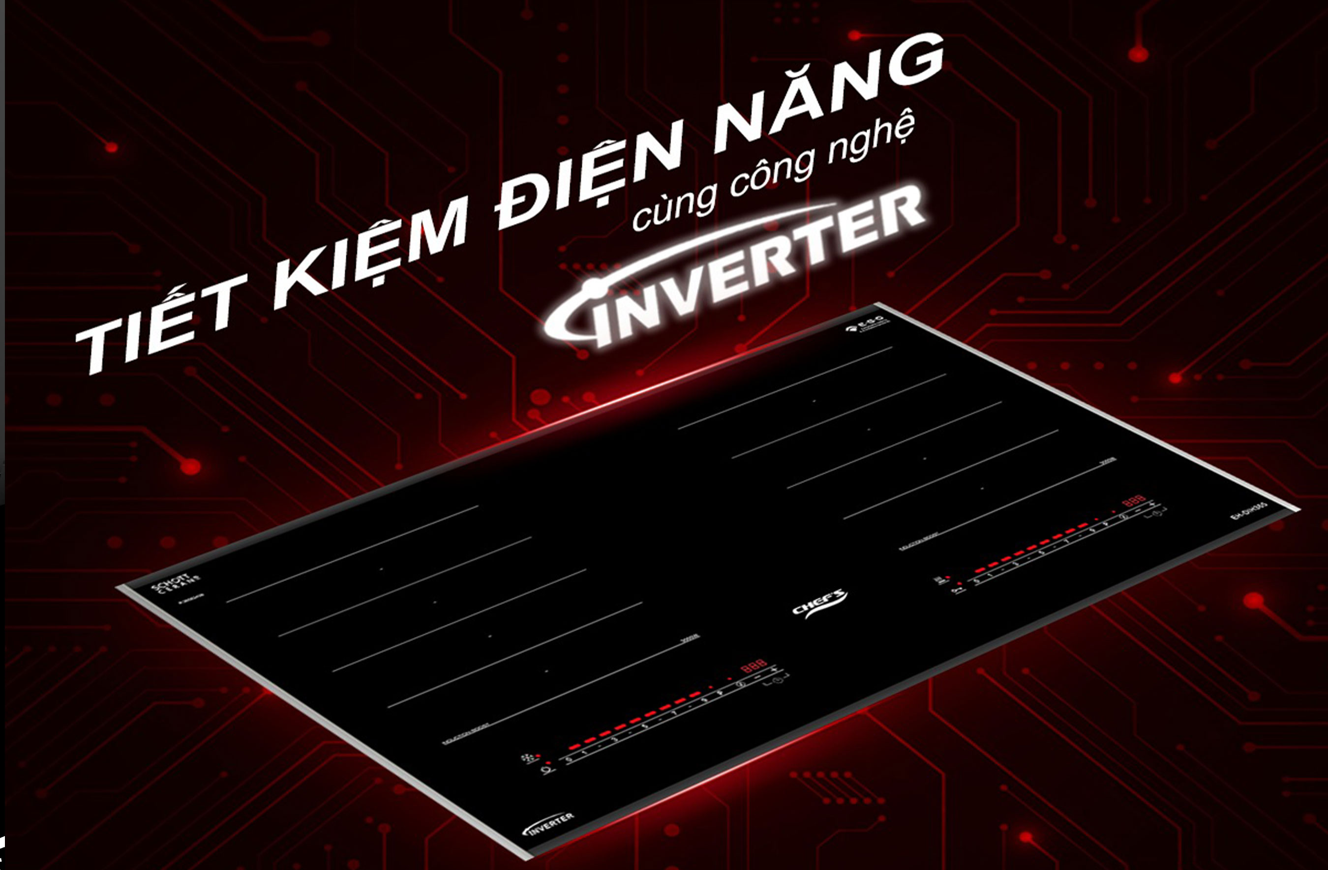 Bếp ứng dụng công nghệ inverter thông minh vượt trội