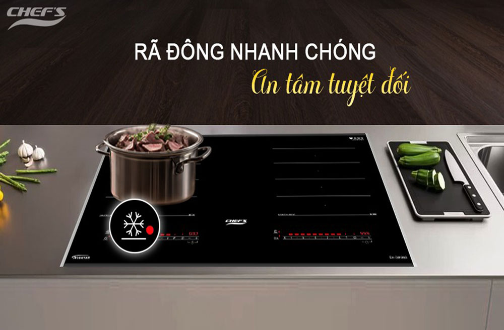 Tính năng rã đông trên bếp Chef's EH-DIH365