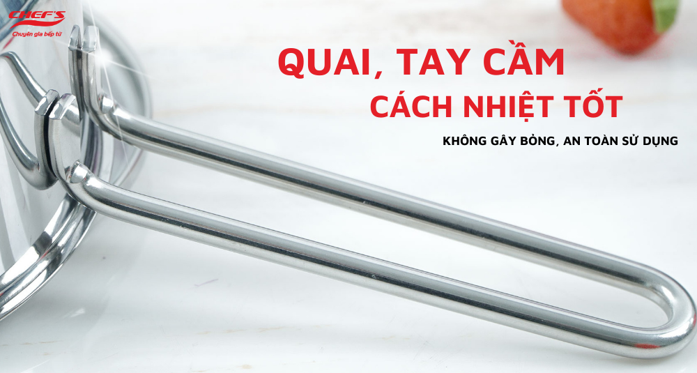 Quai tay cầm nồi cách nhiệt cực tốt