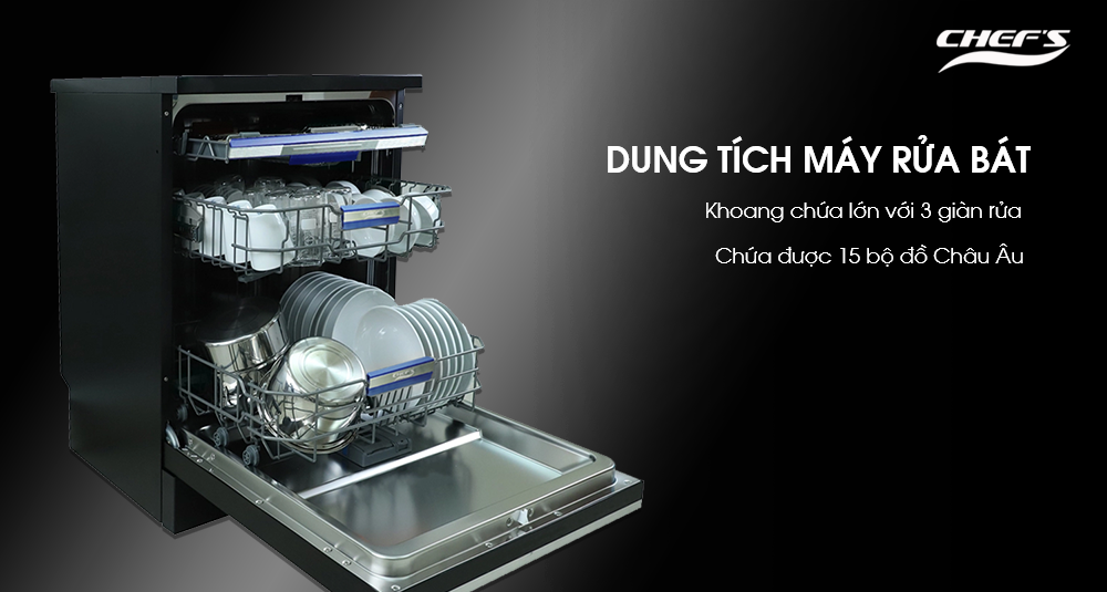 Dung tích máy rửa bát