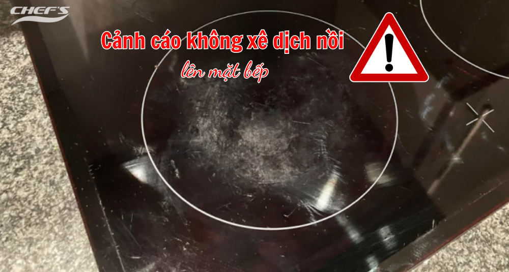 mặt bếp từ bị xước