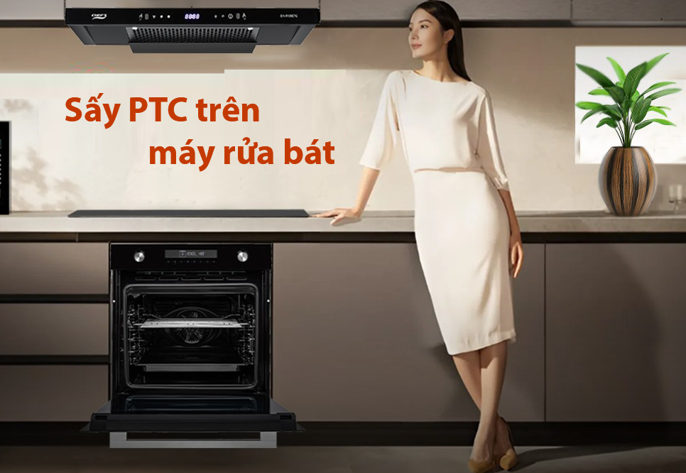 Sấy PTC trên máy rửa bát là gì 