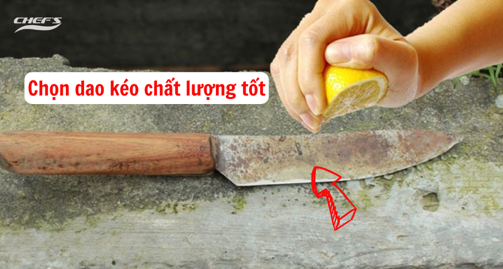 dao kéo chất lượng tốt khi dùng máy rửa bát