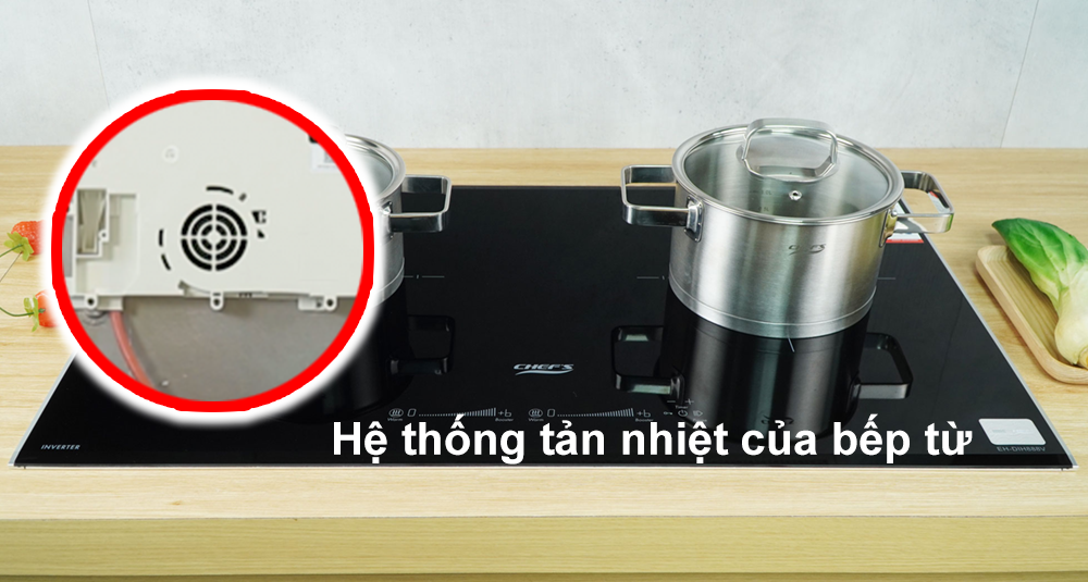 Hệ thống tản nhiệt của bếp từ