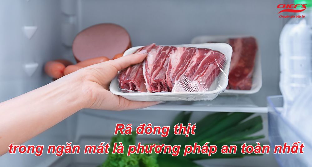 Rã Đông Trong Ngăn Mát Tủ Lạnh là phương pháp an toàn và hiệu quả nhất 