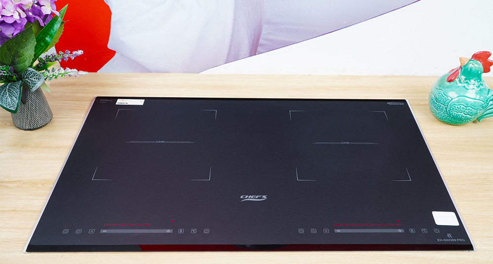 Bếp từ EH-DIH369 PRO nổi bật với mặt kính chống xước Metalized Scratch Resist