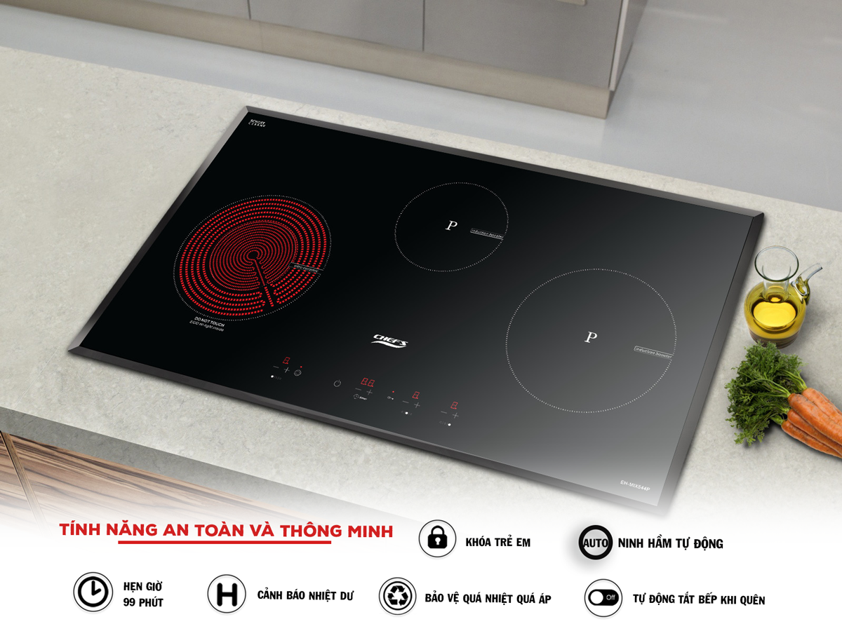 bếp điện từ Chef's được sản xuất tại Châu Âu