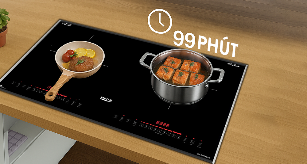 Tính năng hẹn giờ trên bếp từ EH-DIH900S