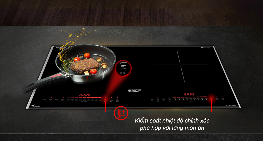 Tính năng chiên xào trên bếp từ EH-DIH900S