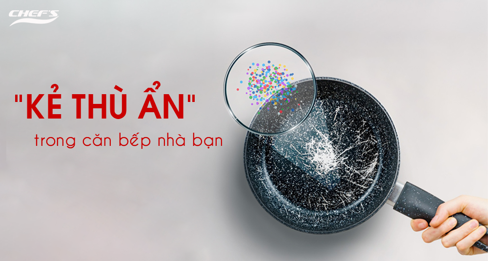 Nguy cơ tiềm ẩn khi sử dụng nồi/chảo bị bong chóc lớp chống dính