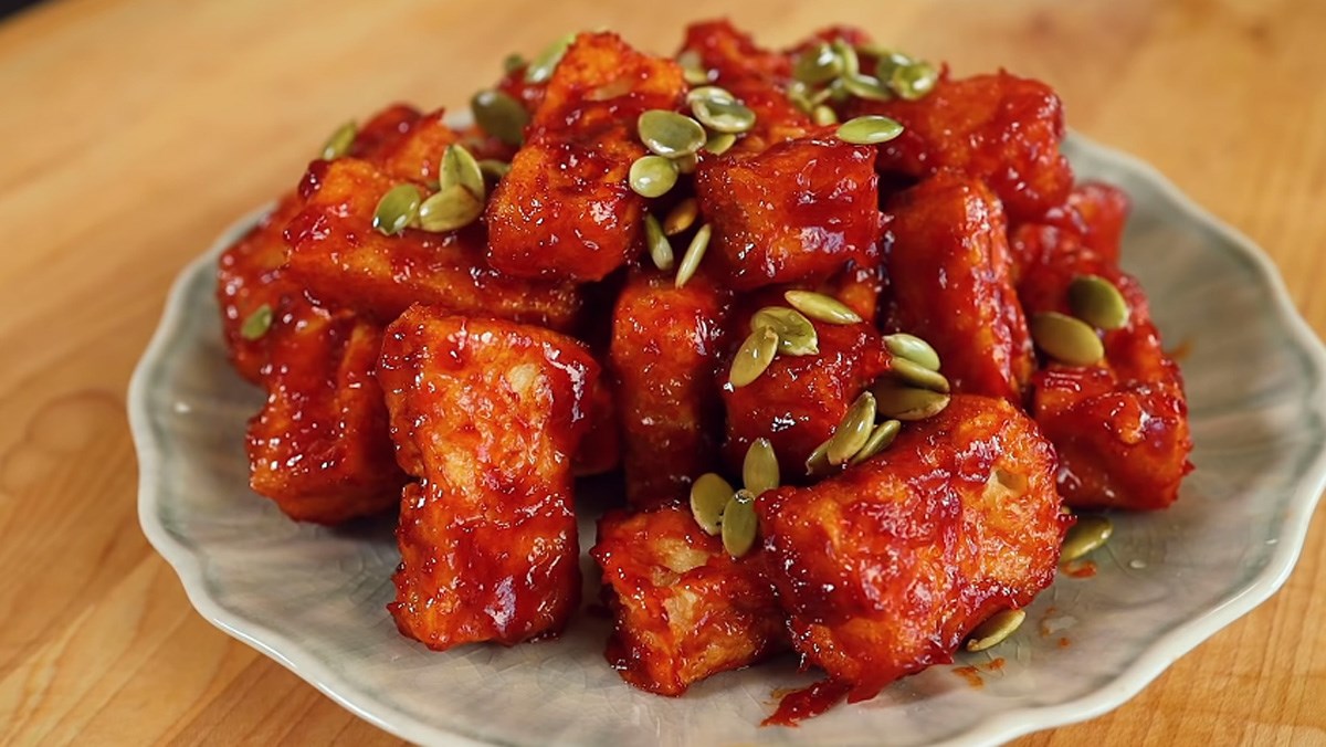 Đậu phụ om kiểu hàn quốc