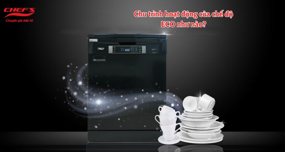cách sử dụng chế động eco trên máy rửa bát nhà chef's