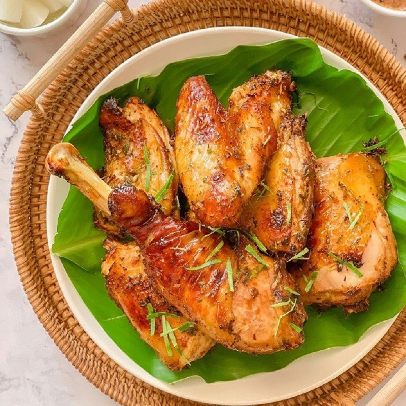 Đùi gà rán lá chanh