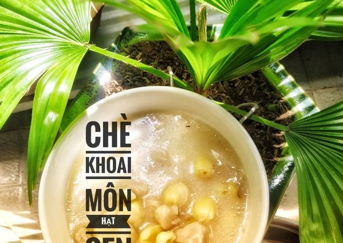 Chè Khoai Môn Sữa Dừa Hạt Sen cho ngày hè nóng bức