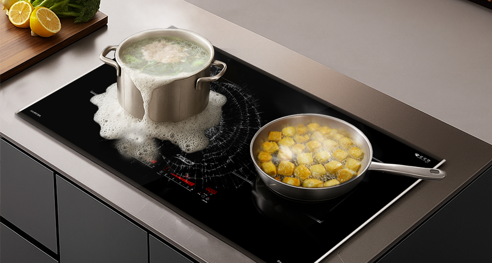 Bếp từ bị nứt vỡ mặt kính ảnh hưởng đến linh kiện bên trong