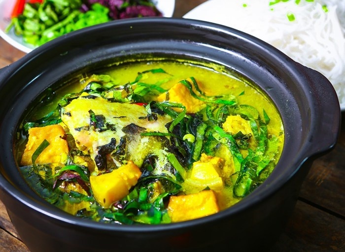 Cá lăng om hoa chuối