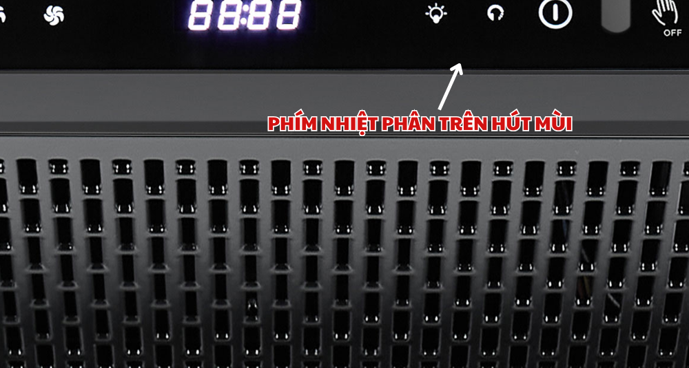Điều khiển nhiệt phân trên hút mùi Chef's EH-R105E7G