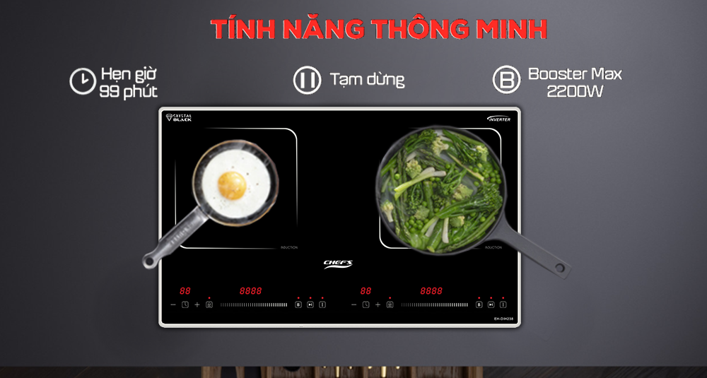 Tính năng nấu thông minh của bếp từ EH-DIH238