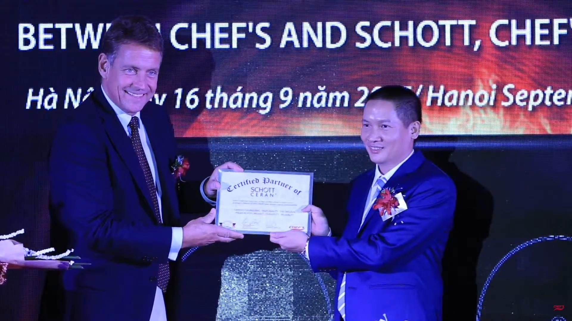 CHEF'S là đối tác quan trọng của Schott