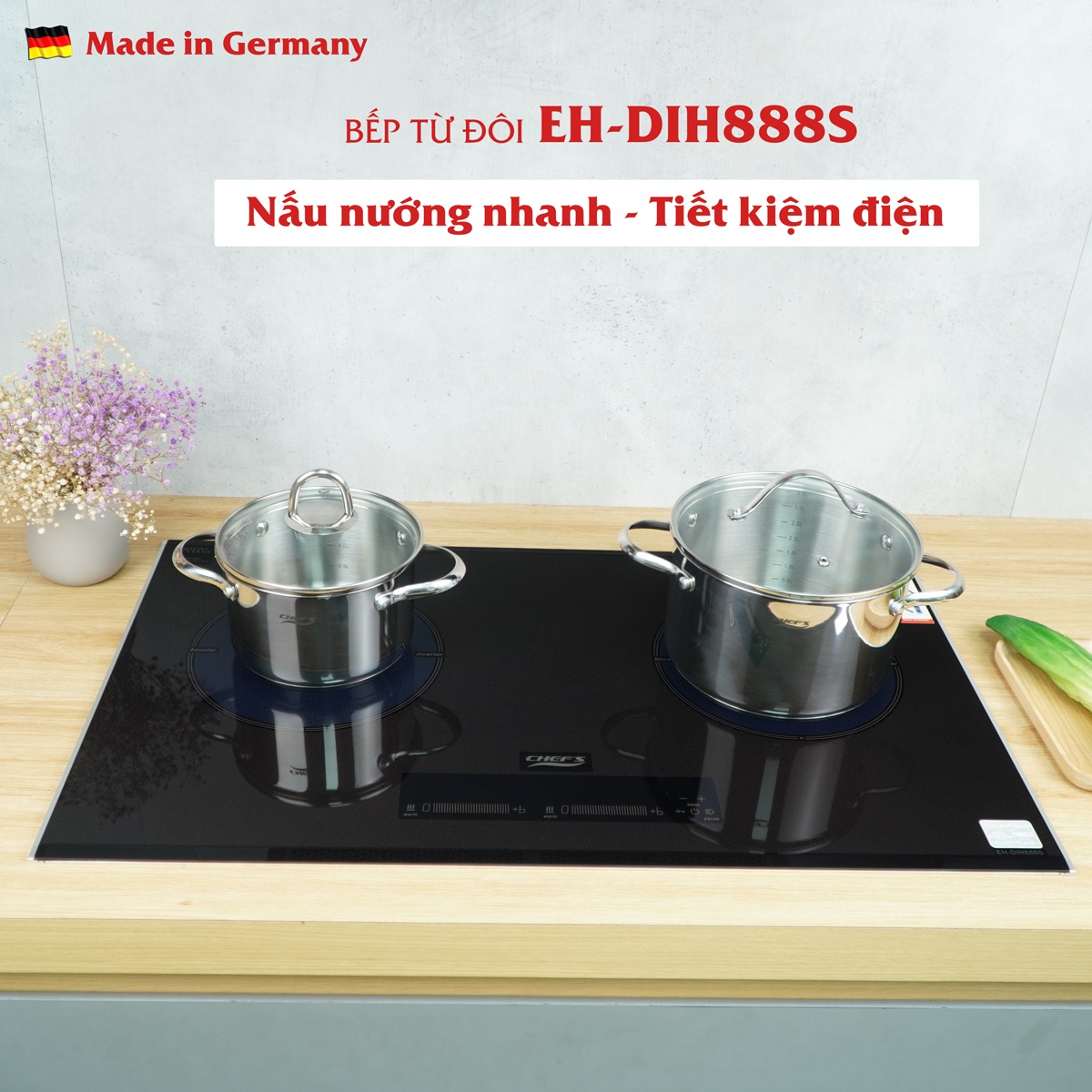 Hướng dẫn sử dụng bếp từ Chef's EH-DIH888S