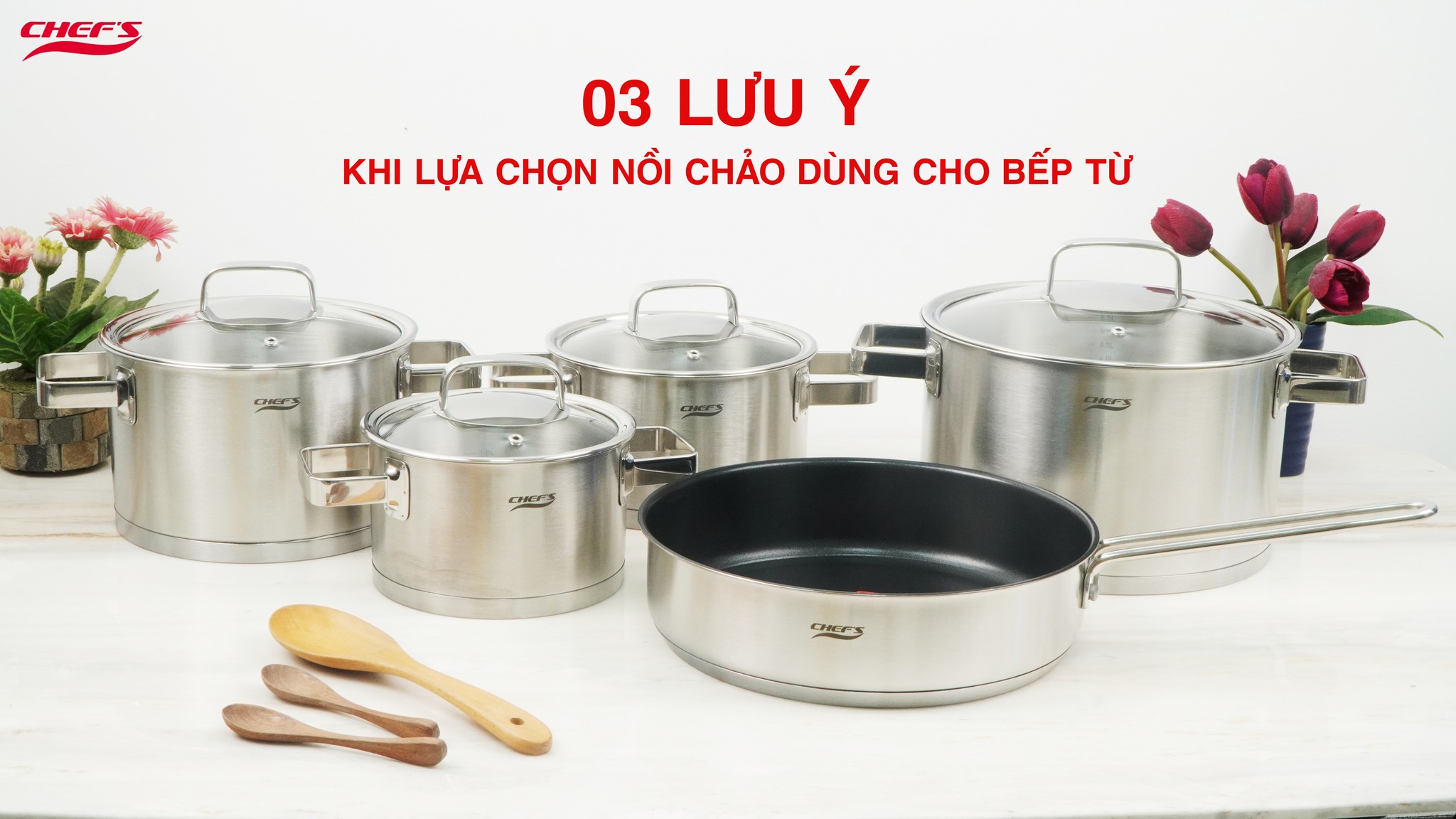 3 lưu ý lựa chọn nồi chảo cho bếp từ