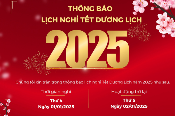 Chef's thông báo nghỉ tết dương lịch 2025